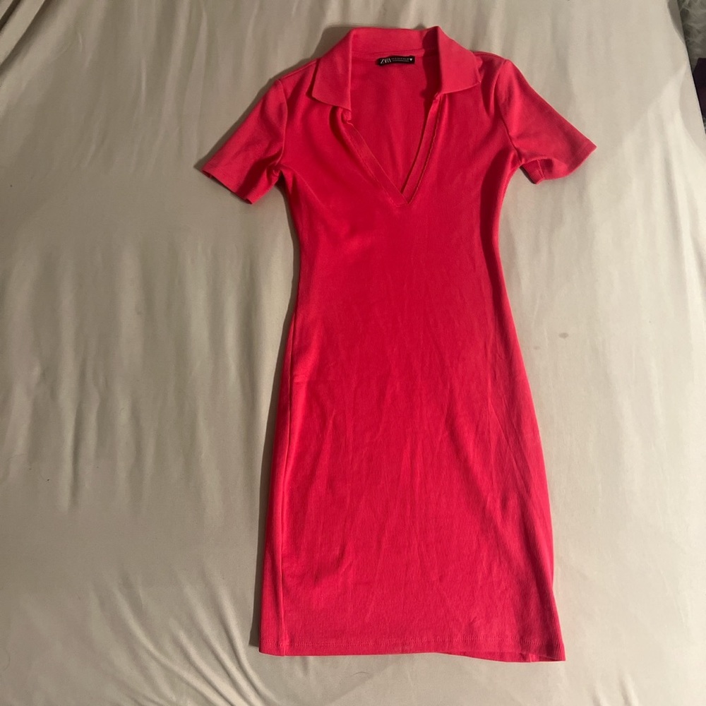 Pink Collared Zara Dress